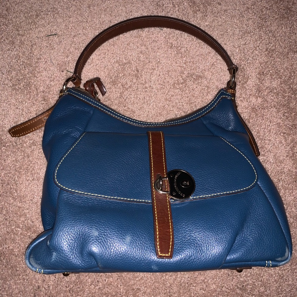 Blue Leather Dooney & Bourke Shoulder Bag